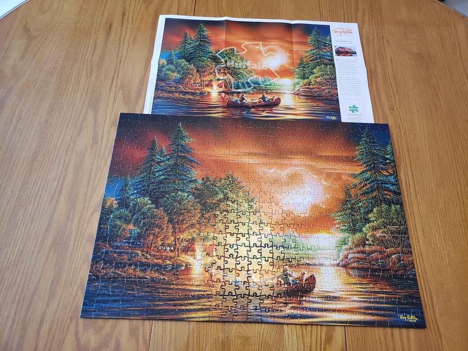 Evening Rendezvous - Buffalo puzzle collectible [Barcode 079346037377] - Main Image 2