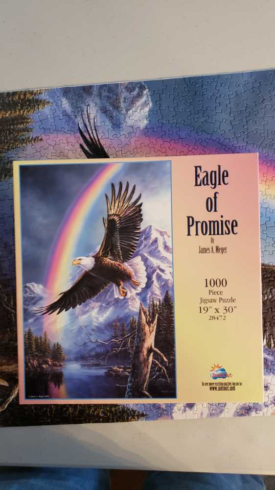 Eagle Of Promise 🟦 - SunsOut puzzle collectible [Barcode 796780284722] - Main Image 3