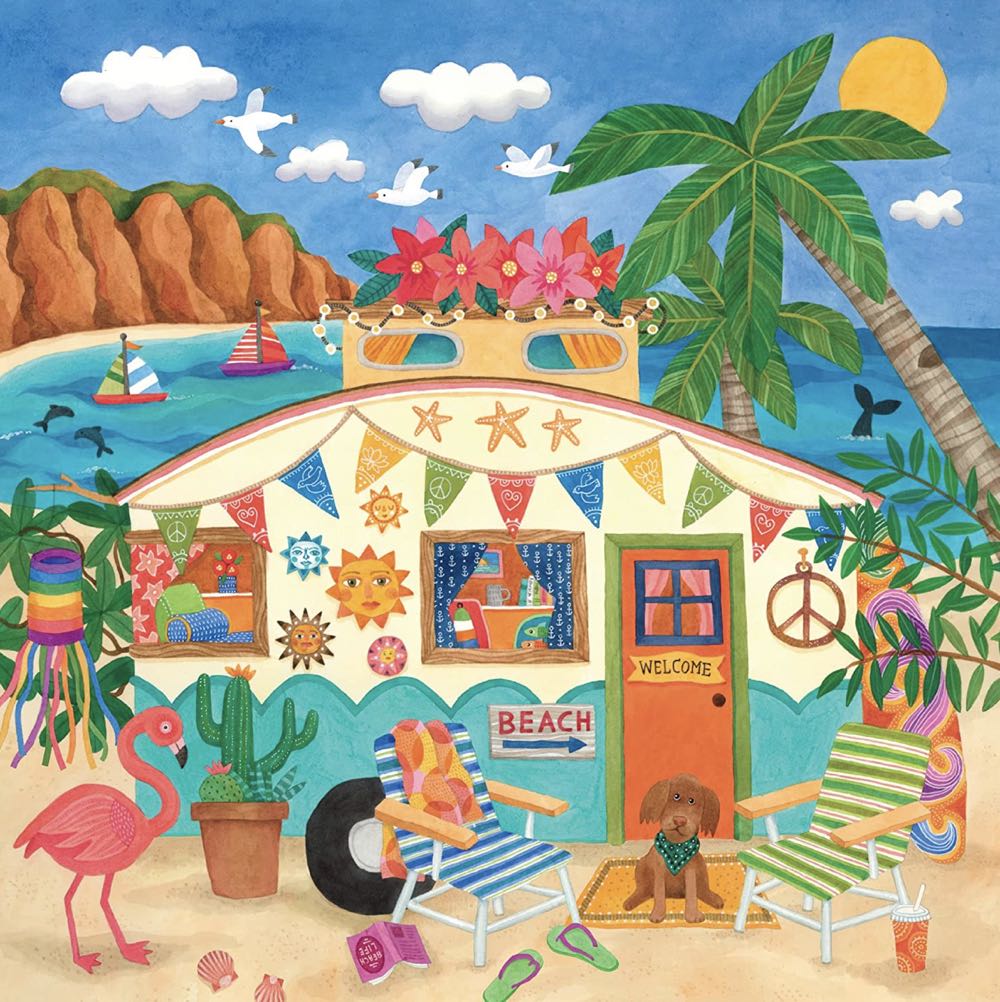 Happy Camper - Ceaco puzzle collectible [Barcode 021081222600] - Main Image 2