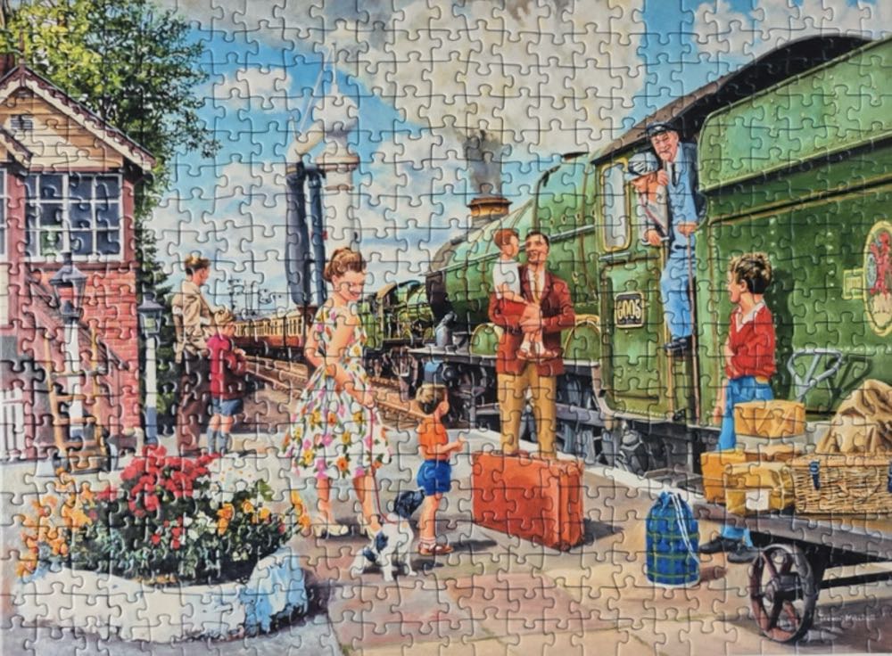 At Work: The Train Driver - Ravensburger puzzle collectible [Barcode 4005556142910] - Main Image 3