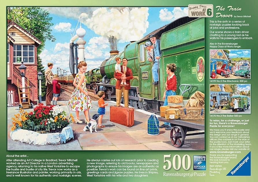 At Work: The Train Driver - Ravensburger puzzle collectible [Barcode 4005556142910] - Main Image 4
