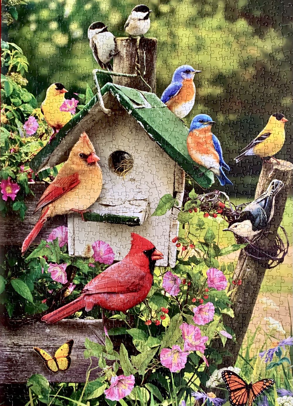 Summer Birdhouse - Cobble Hill puzzle collectible [Barcode 625012801263] - Main Image 2