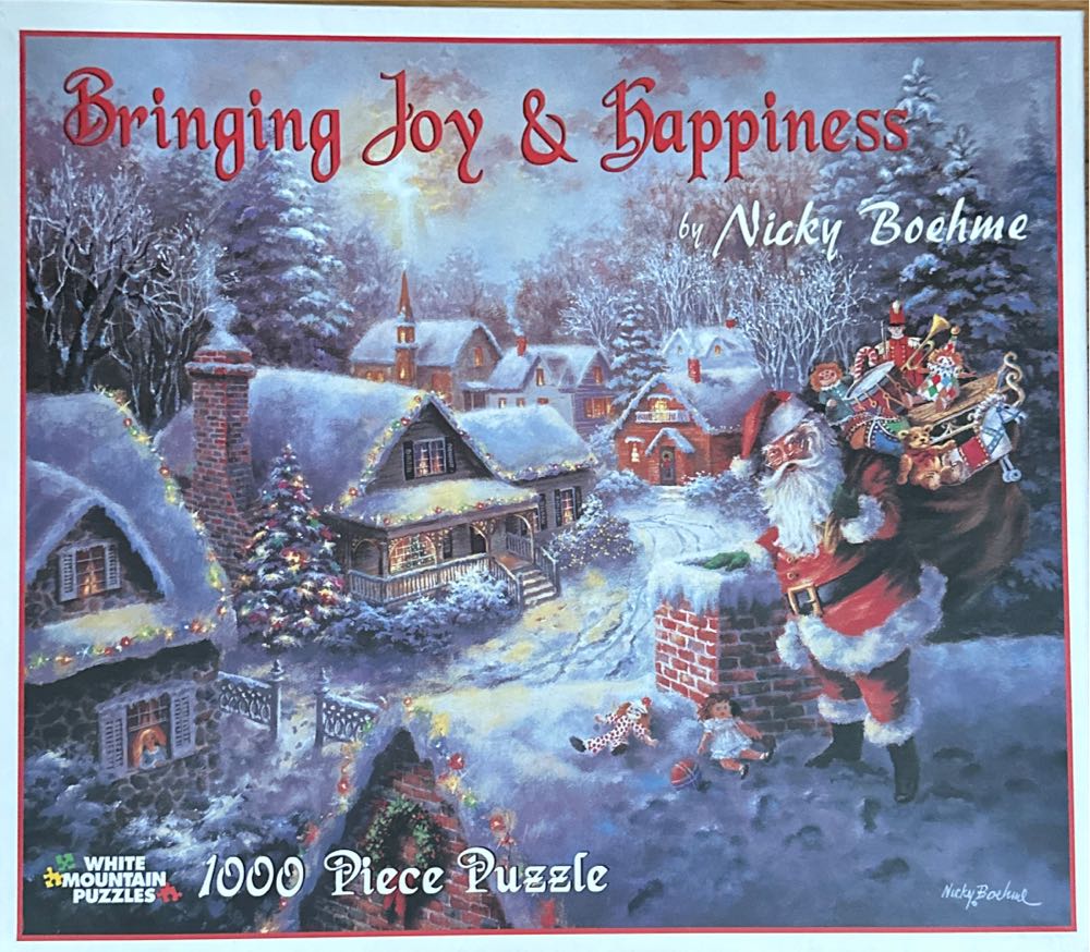 Bringing Joy & Happiness - White Mountain puzzle collectible [Barcode 724819249664] - Main Image 2
