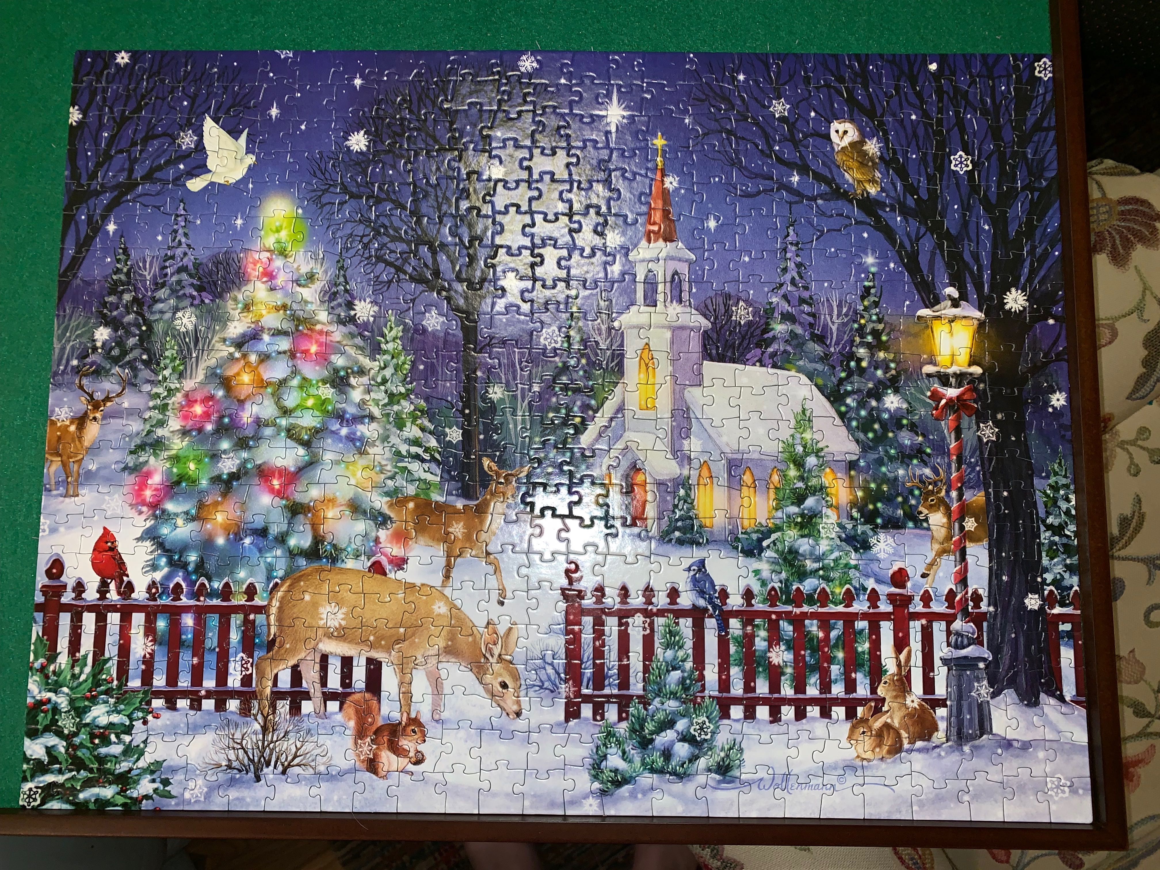 Peaceful Night - Vermont Christmas Company puzzle collectible [Barcode 819273020123] - Main Image 2