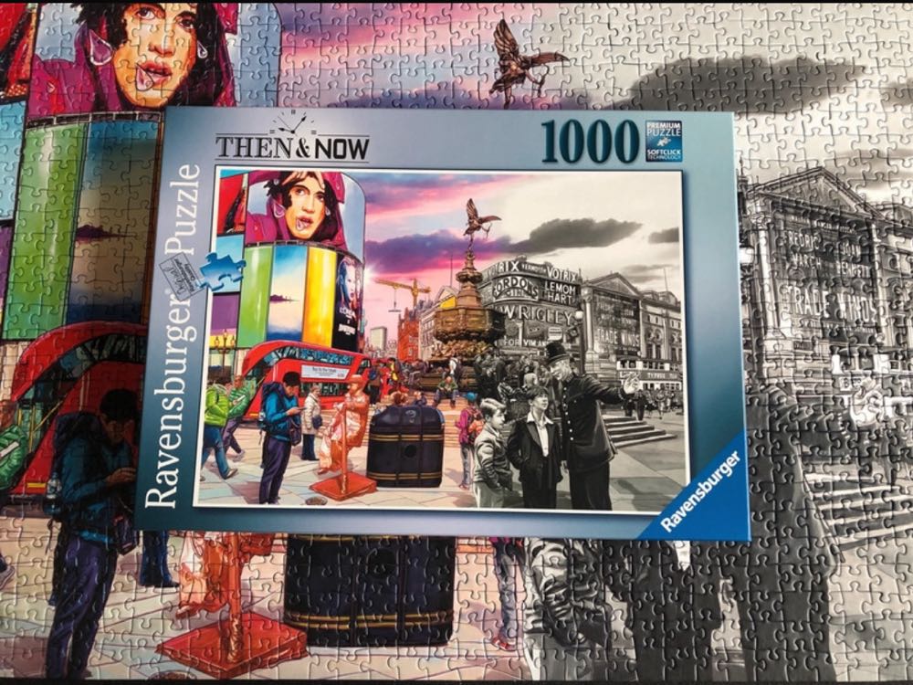 Then And Now Picadilly Circus - Ravensburger puzzle collectible [Barcode 4005556165704] - Main Image 4