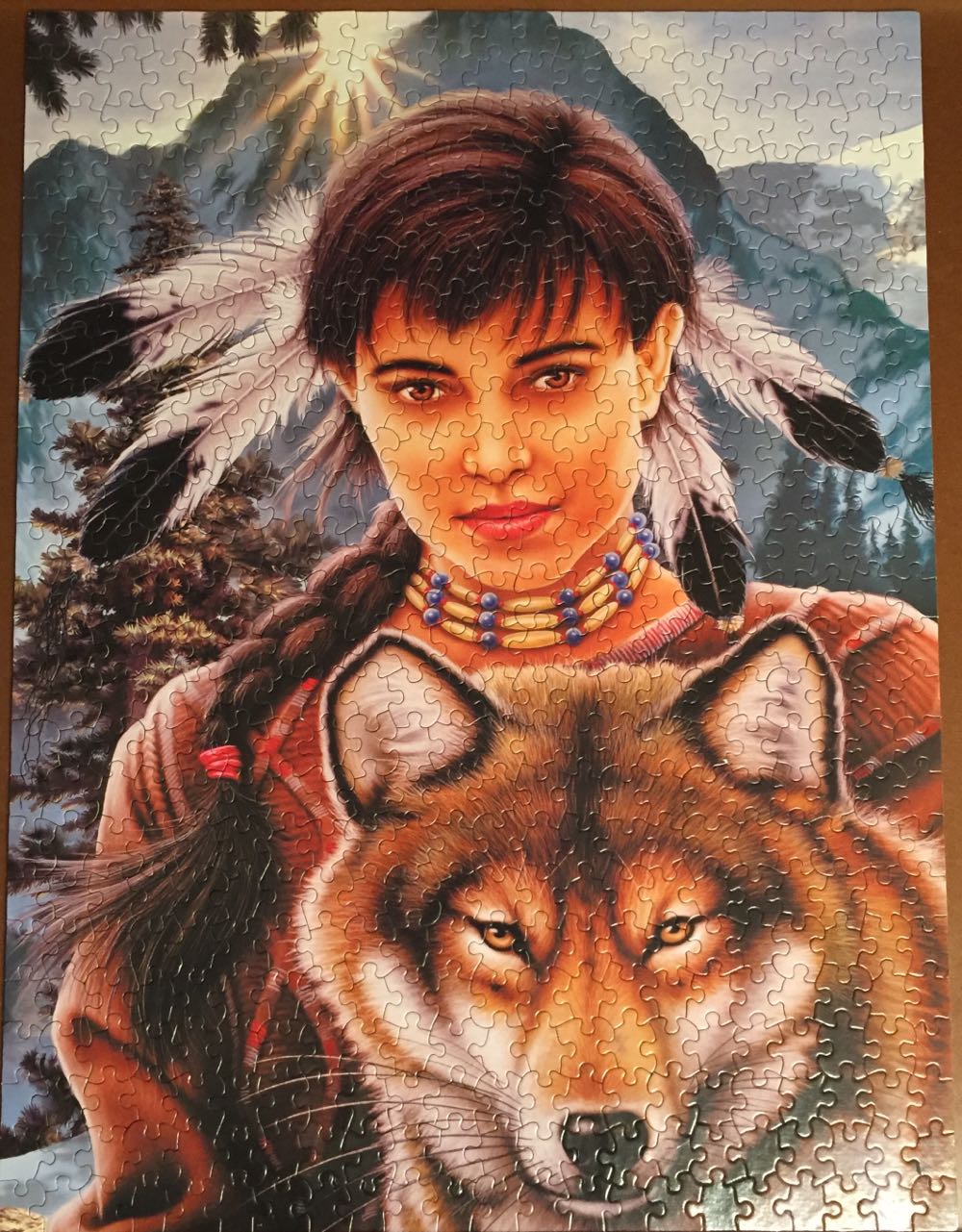 Indian Maiden 1 Sealed - White Mountain Puzzles puzzle collectible [Barcode 724819250974] - Main Image 2