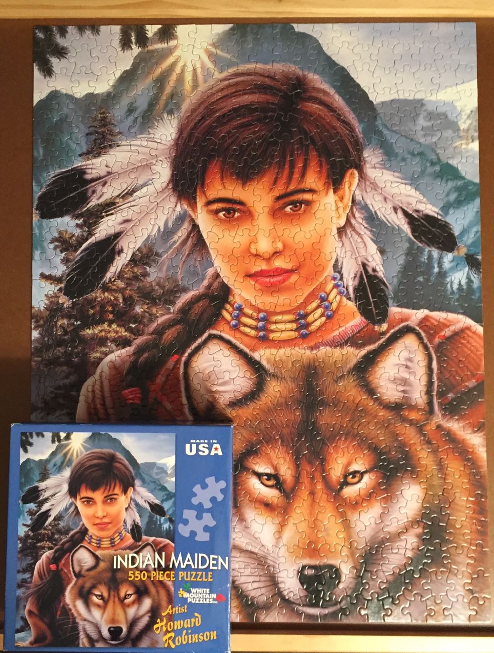 Indian Maiden 1 Sealed - White Mountain Puzzles puzzle collectible [Barcode 724819250974] - Main Image 3