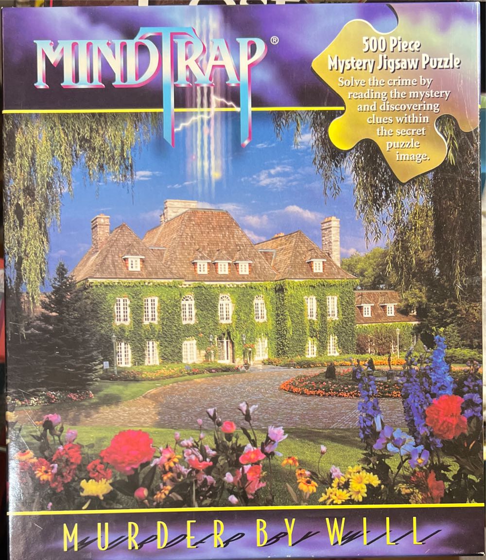 NFS Mindtrap Mystery Jigsaw: Murder By Will-NEW - Pressman puzzle collectible [Barcode 772940111114] - Main Image 2