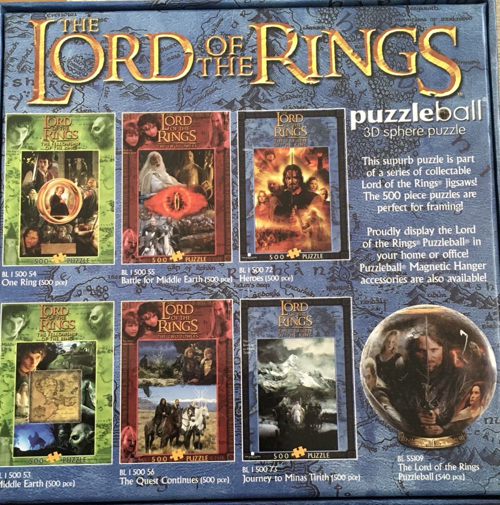 The Lord Of The Rings Puzzle Ball 3D  puzzle collectible [Barcode 633793004780] - Main Image 2