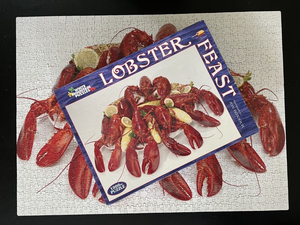 ZZ - Lobster Feast (SOLD) - White Mountain Puzzles puzzle collectible [Barcode 724819248346] - Main Image 4