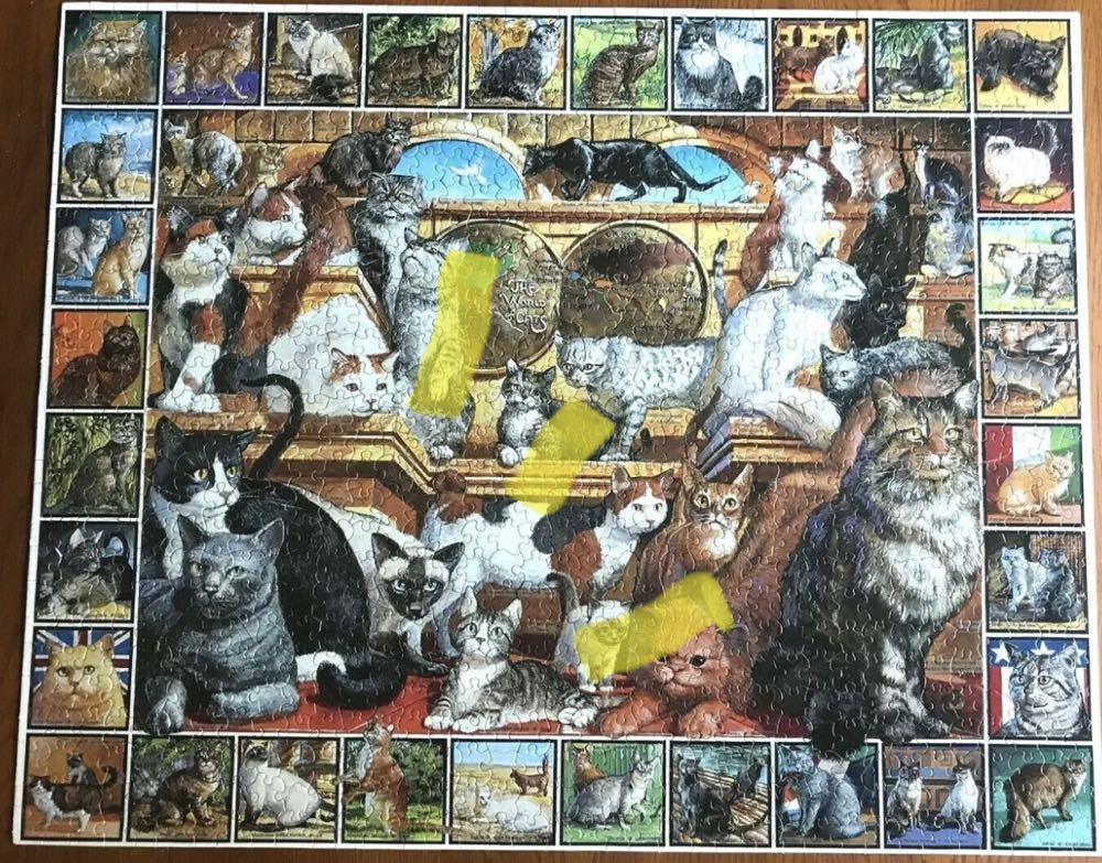 The World Of Cats - White Mountain puzzle collectible [Barcode 724819247554] - Main Image 2