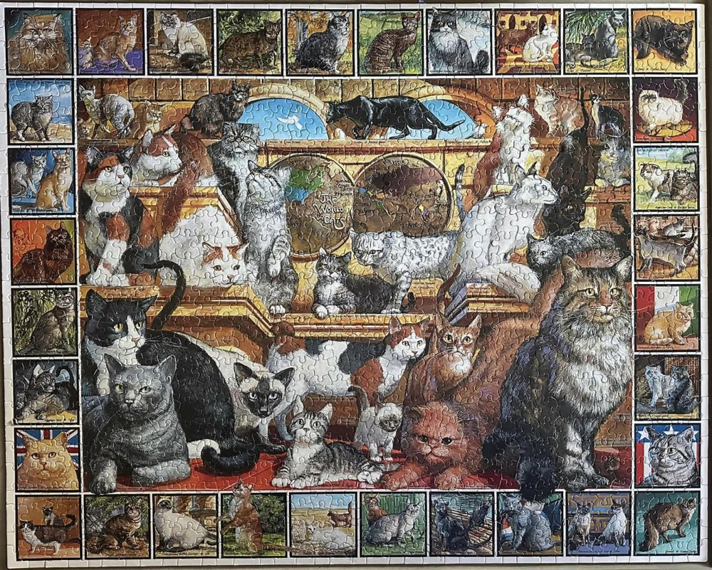 The World Of Cats - White Mountain puzzle collectible [Barcode 724819247554] - Main Image 4