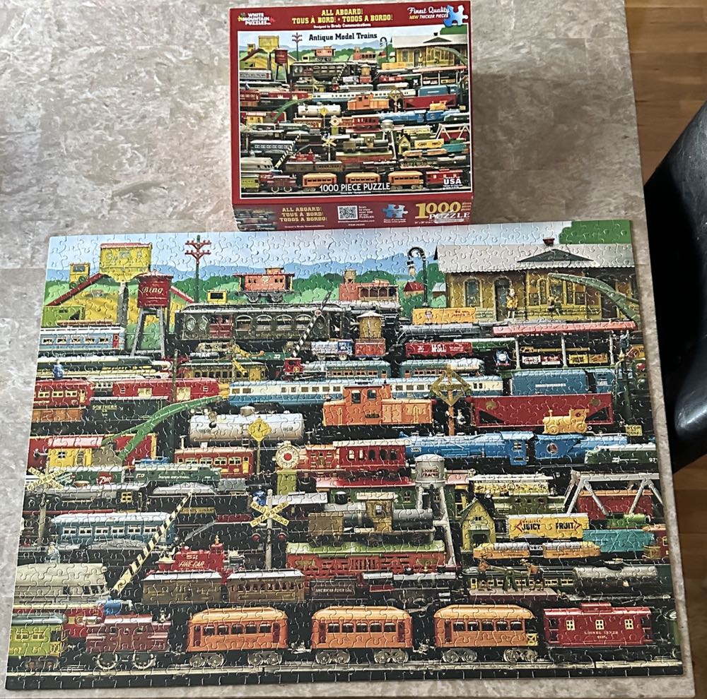 All Aboard! - White Mountain Puzzles puzzle collectible [Barcode 724819252091] - Main Image 2