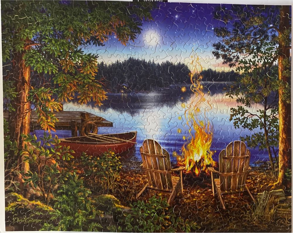 Lakeside - Majestic By Springbok puzzle collectible [Barcode 091683600014] - Main Image 2