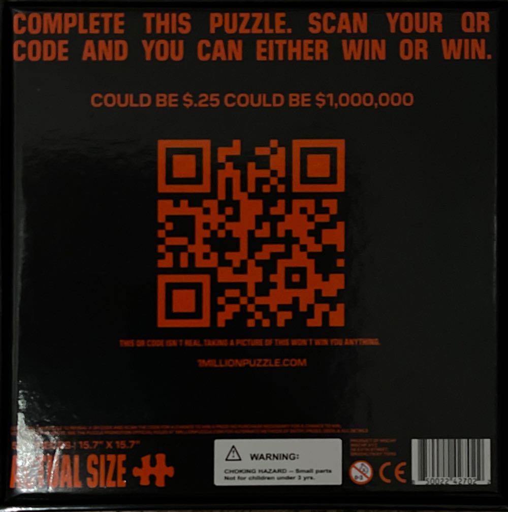 The One Million Dollar Puzzle - MSCHF puzzle collectible [Barcode 850022427022] - Main Image 2