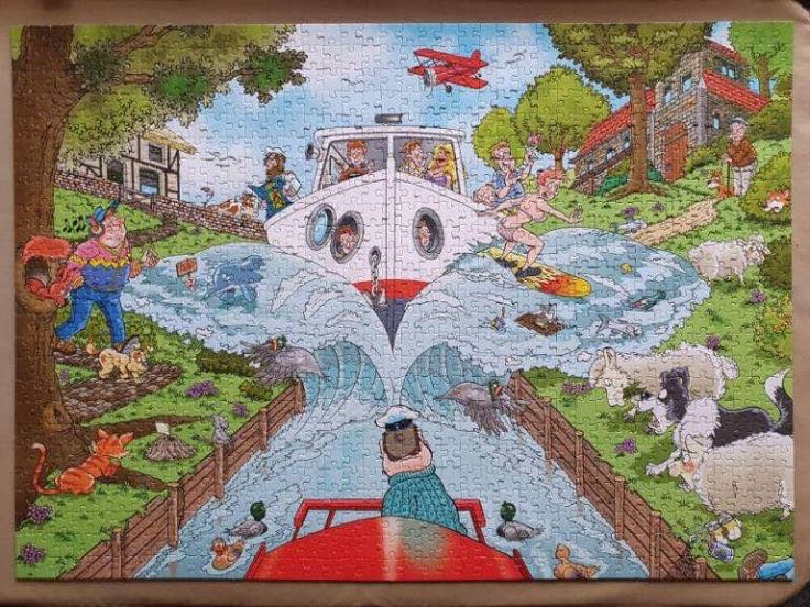 Original #33: Calm On The Canal - Jumbo puzzle collectible [Barcode 9414131772551] - Main Image 2