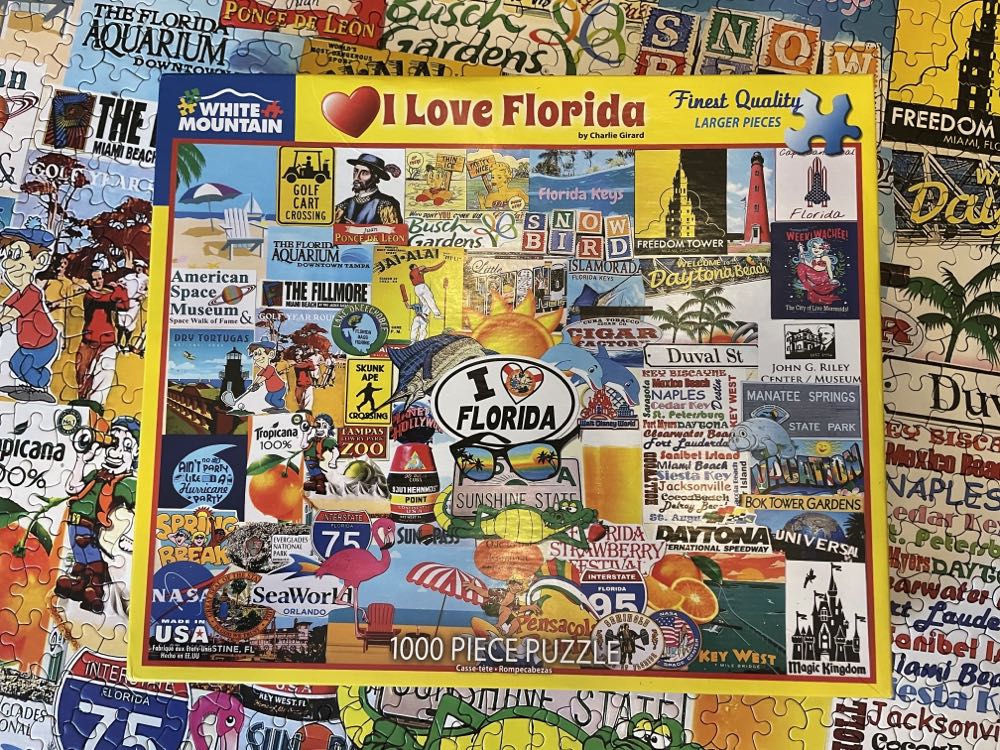 I Love Florida - White Mountain Puzzles puzzle collectible - Main Image 3
