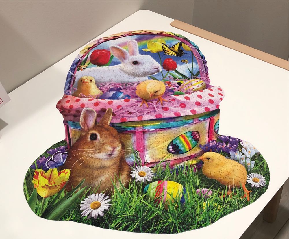 Bunny’s Easter Basket - SunsOut puzzle collectible [Barcode 796780971240] - Main Image 2