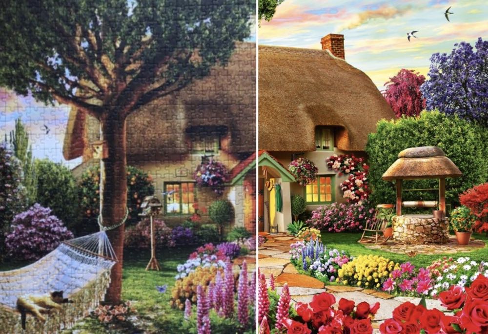 Thatched Cottage - Bluebird puzzle collectible [Barcode 3663384703195] - Main Image 4