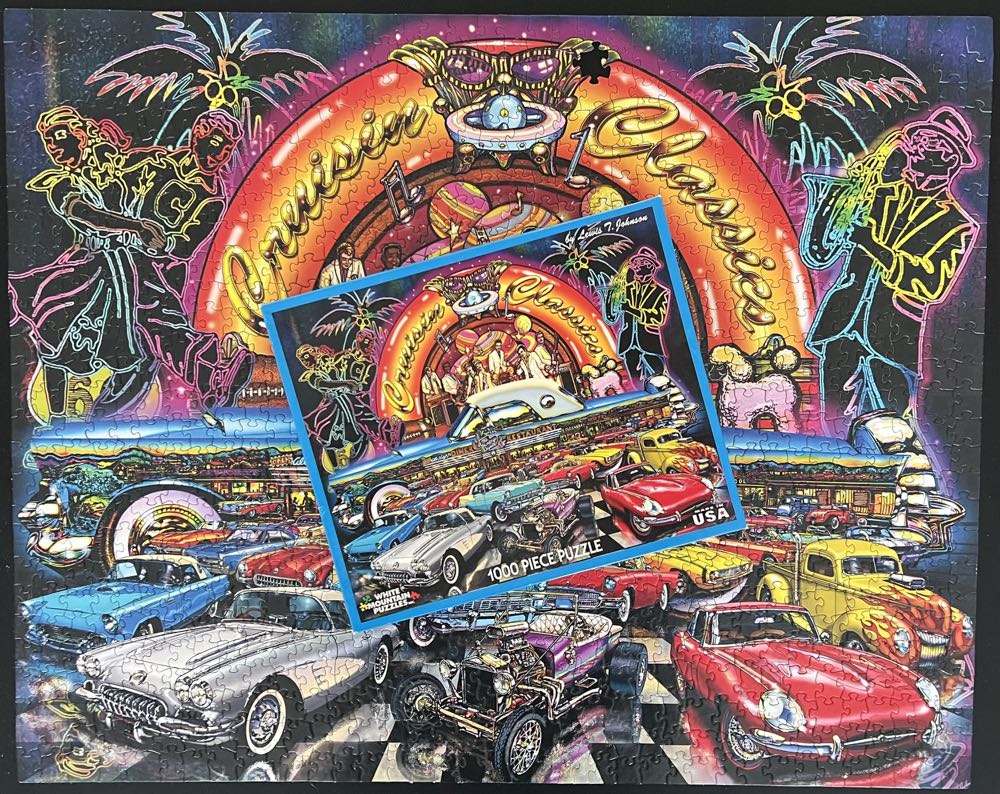 Cruisin Classics - White Mountain Puzzles puzzle collectible [Barcode 724819253937] - Main Image 4
