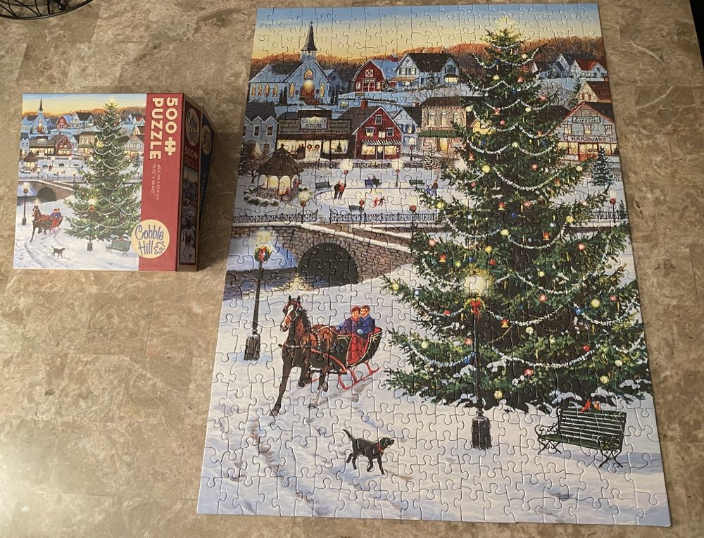 Village Tree - Cobble Hill puzzle collectible [Barcode 625012572019] - Main Image 2