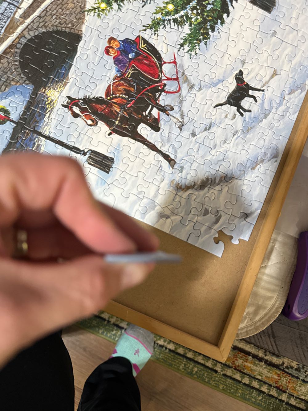 Village Tree - Cobble Hill puzzle collectible [Barcode 625012572019] - Main Image 4