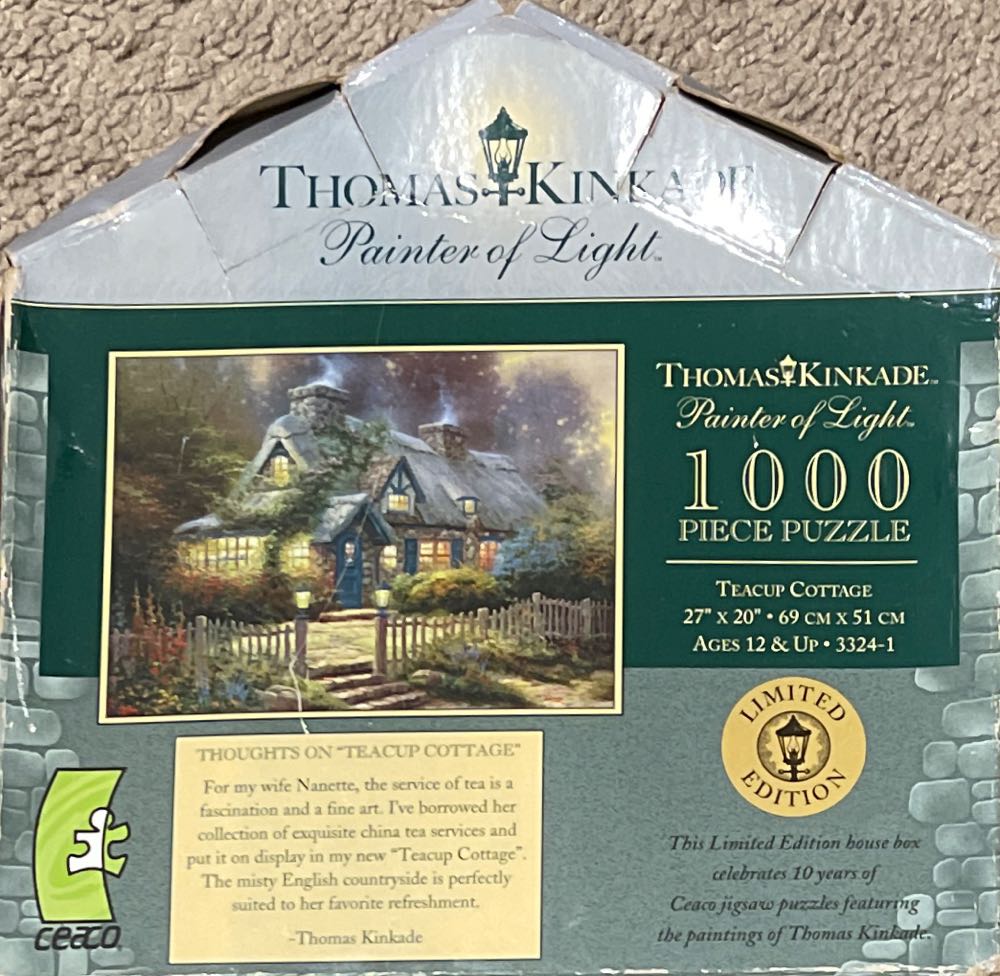 Teacup Cottage - Ceaco puzzle collectible [Barcode 021081033244] - Main Image 2