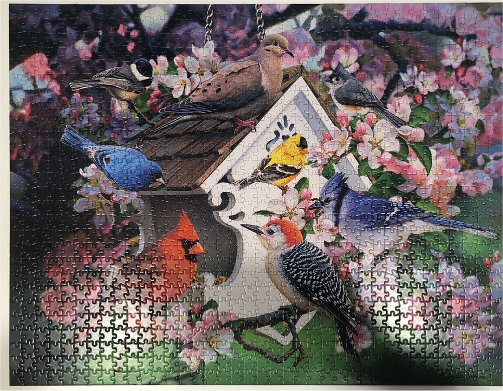 Among The Apple Blossoms - Available (uv)🔥 - Buffalo puzzle collectible [Barcode 079346124015] - Main Image 2