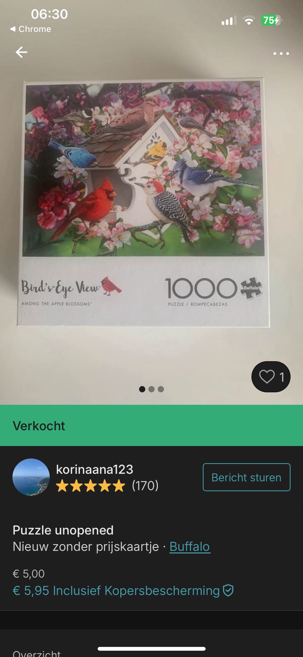 Among The Apple Blossoms - Available (uv)🔥 - Buffalo puzzle collectible [Barcode 079346124015] - Main Image 4