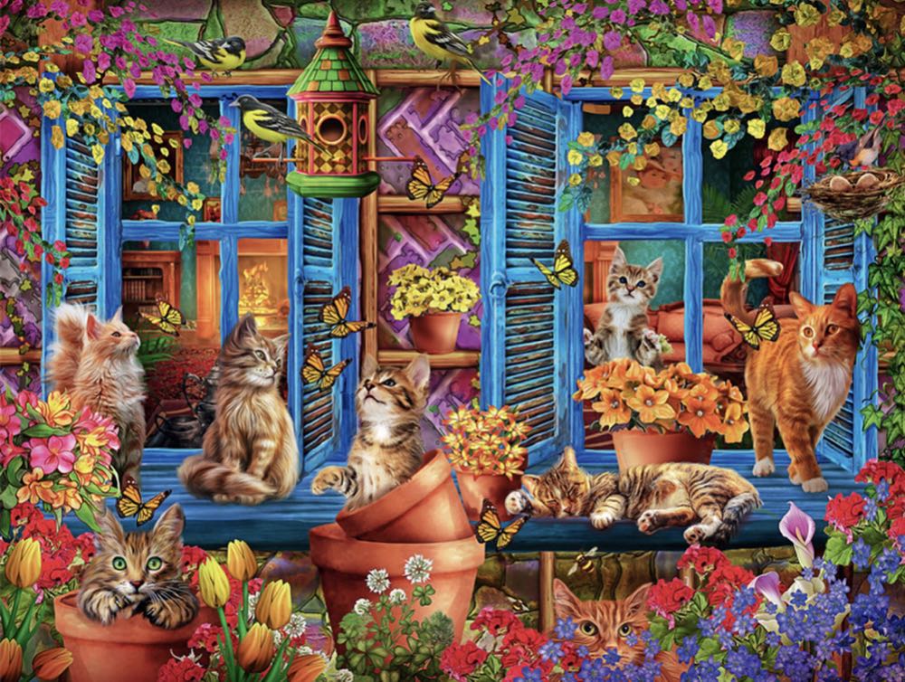 Cat’s Fantasy 🔴 - Buffalo Games puzzle collectible [Barcode 079346172924] - Main Image 2