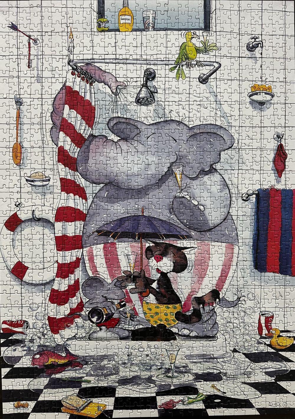 Shower Company - Ravensburger puzzle collectible [Barcode 4005556158706] - Main Image 2