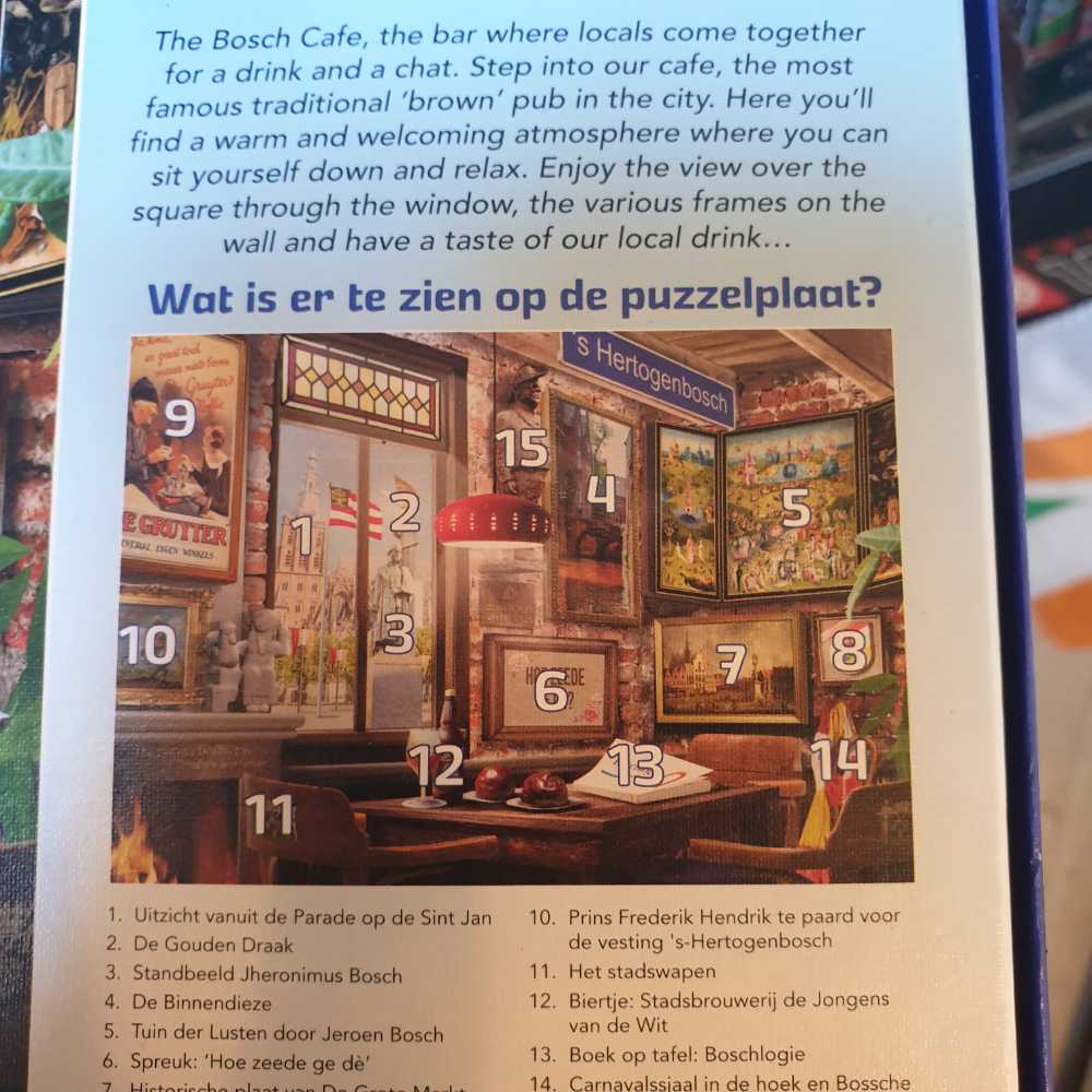 Bossch Cafe  373692 - house off holland puzzle collectible [Barcode 8719324373692] - Main Image 2