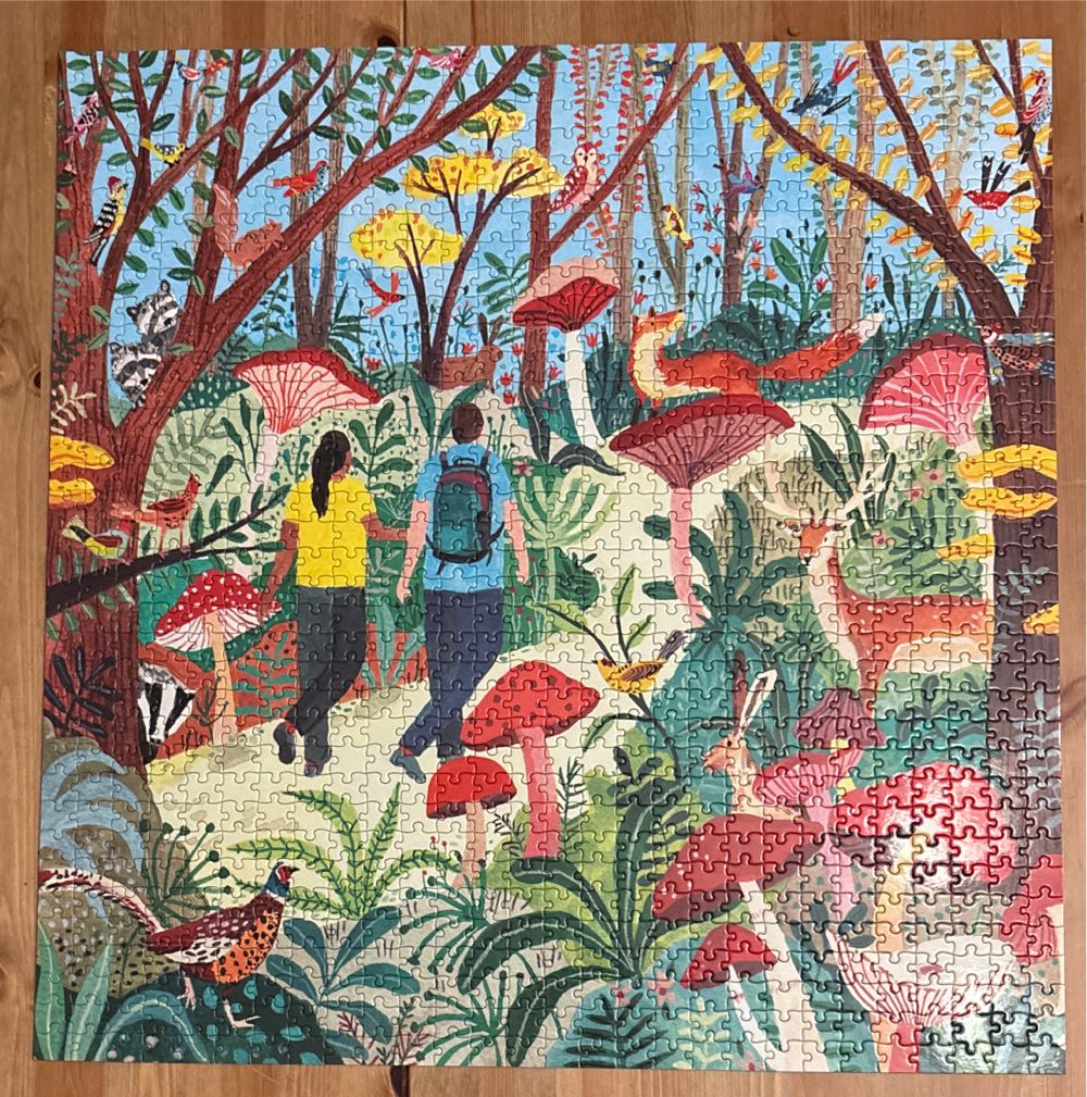 Hike In The Woods - eeBoo Puzzles puzzle collectible [Barcode 689196511189] - Main Image 2