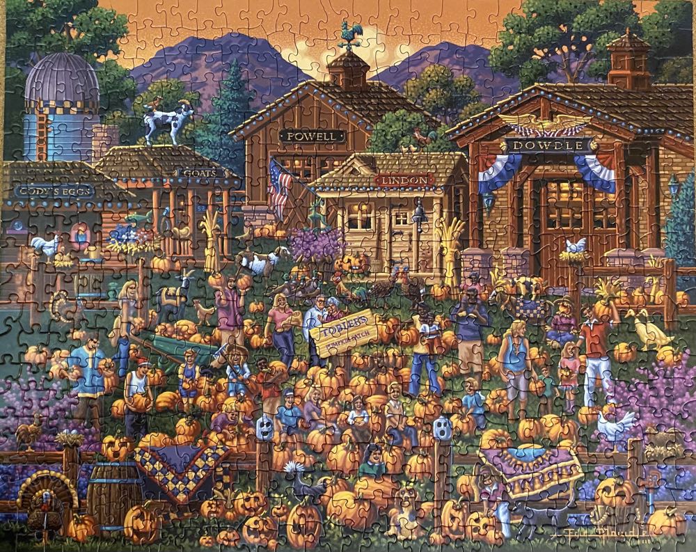 Toblers Pumpkin Patch - Dowdle puzzle collectible [Barcode 671095004138] - Main Image 2