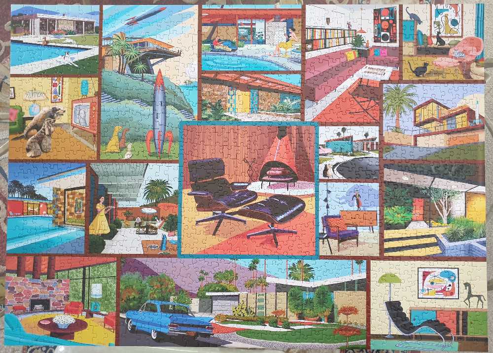 Mid Century Modern - Hennessy Puzzles puzzle collectible [Barcode 706259270019] - Main Image 2