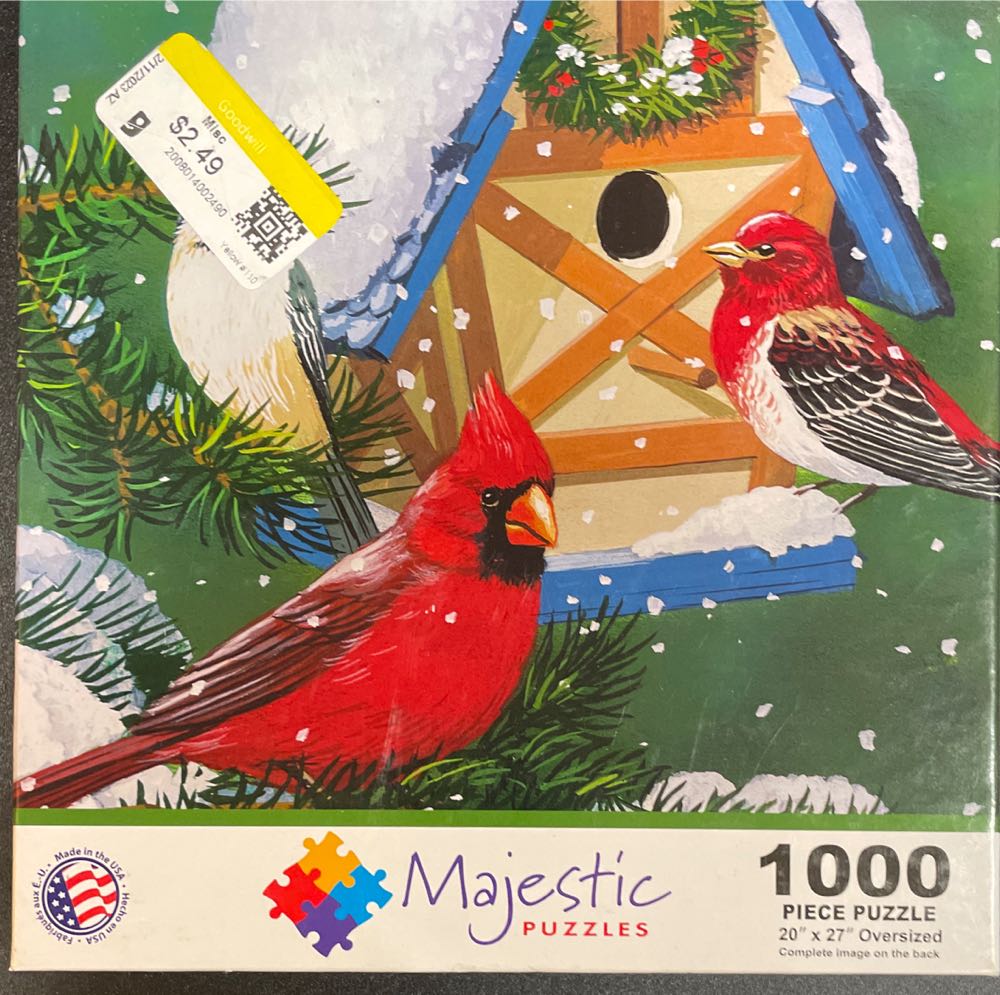 Winter Cottage - Majestic By Springbok puzzle collectible [Barcode 091683102235] - Main Image 2