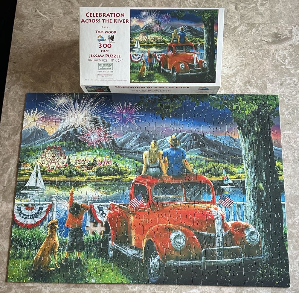 Celebration Across The River - SunsOut puzzle collectible [Barcode 796780287969] - Main Image 2