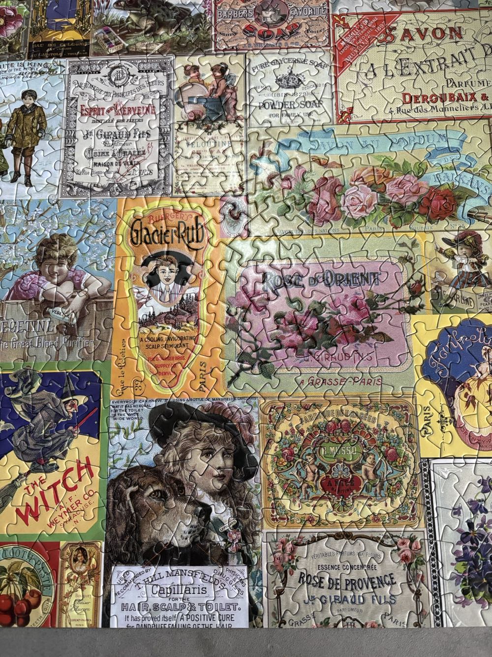 Soap And Perfume Labels - Bits And Pieces puzzle collectible [Barcode 704812109950] - Main Image 3