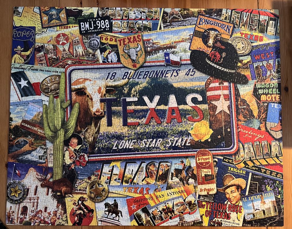 Lone Star State (traded) - Hart Puzzles puzzle collectible [Barcode 704846704879] - Main Image 2
