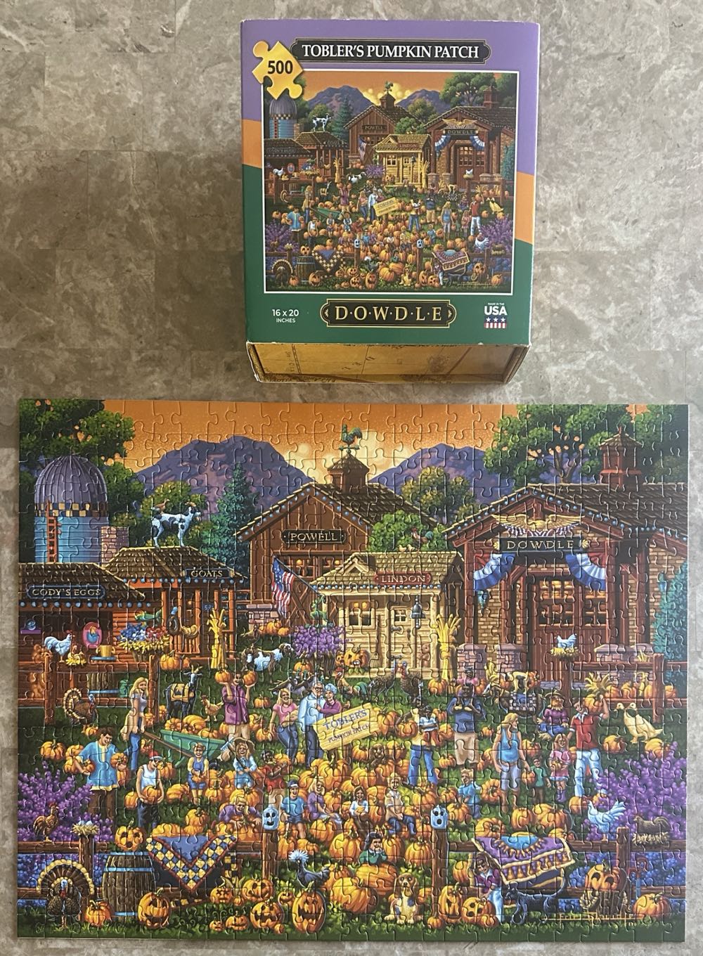 Toblers Pumpkin Patch - Dowdle puzzle collectible [Barcode 671095204132] - Main Image 3