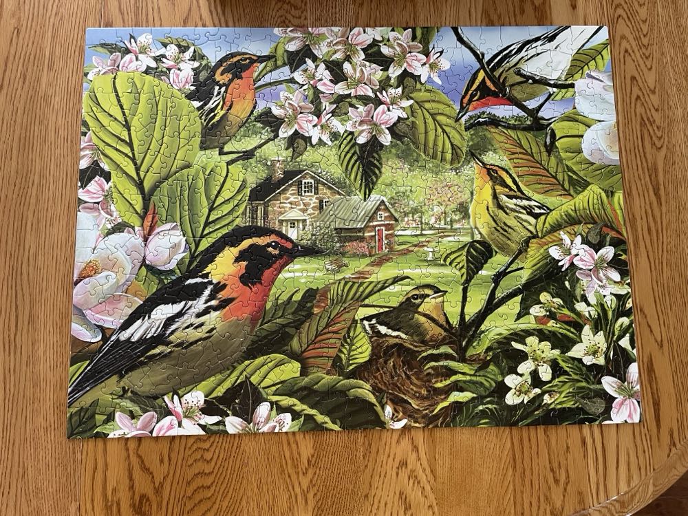 Blackburnian Warblers - Cobble Hill puzzle collectible [Barcode 625012520379] - Main Image 4