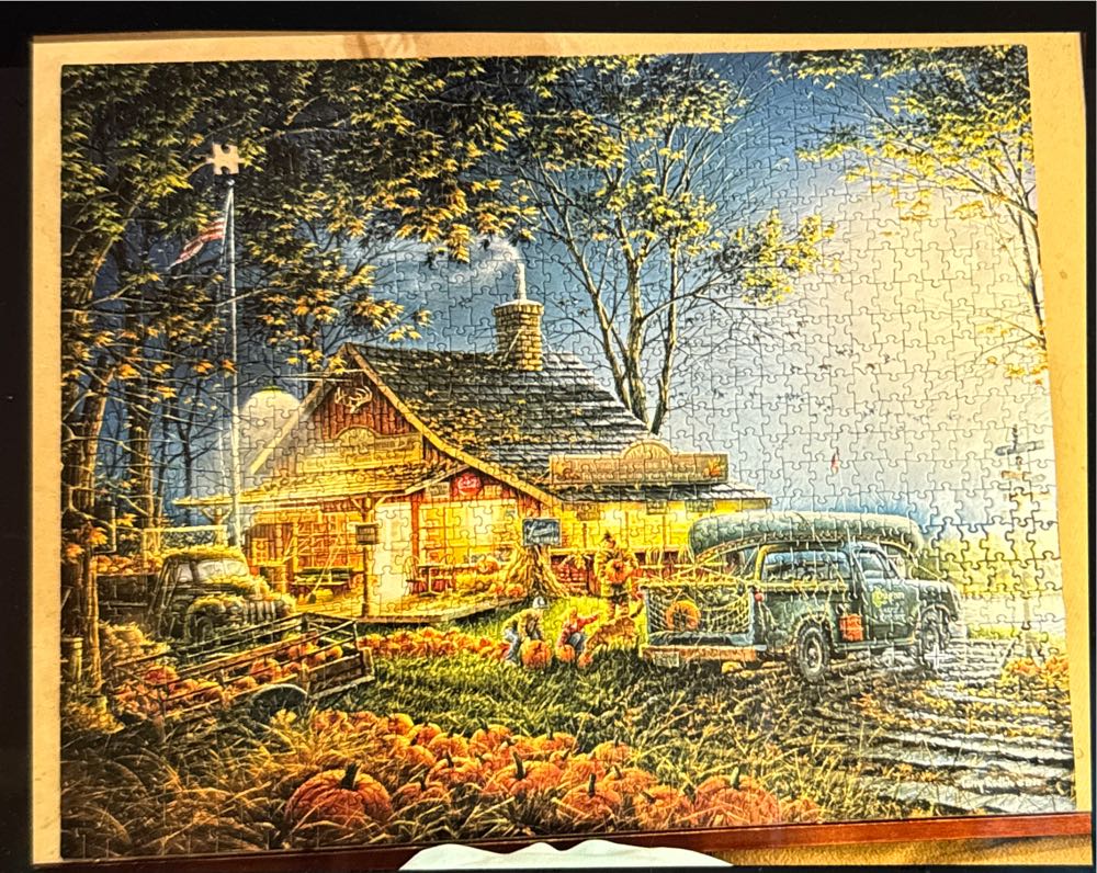 Autumn Traditions- 1 Piece Missing - White Mountain puzzle collectible - Main Image 2