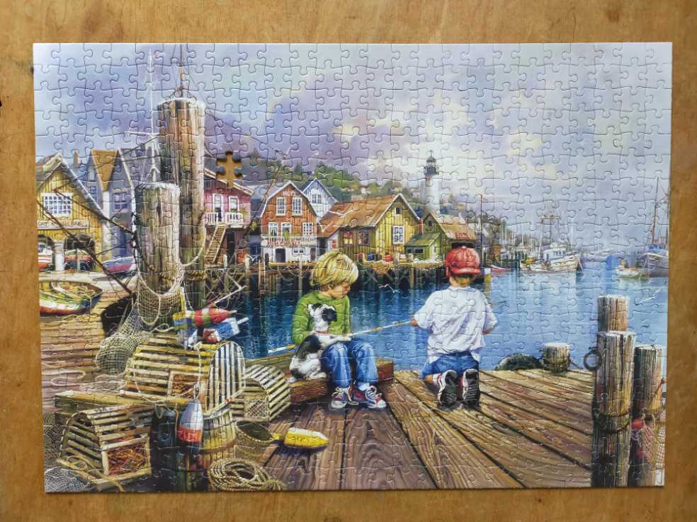 Vissen in de Zee. Fishing by the Sea  - Jumbo puzzle collectible [Barcode 8710126170335] - Main Image 3