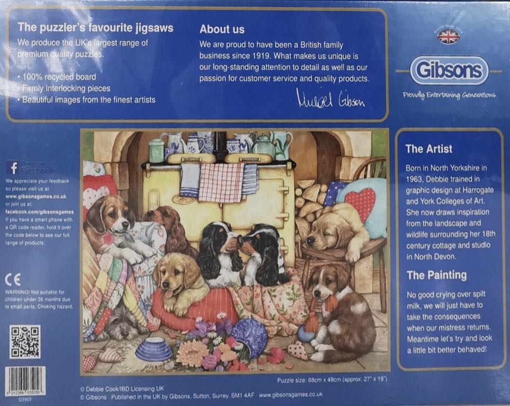 Puppies Will Be Puppies - Gibsons puzzle collectible [Barcode 5012269035056] - Main Image 3