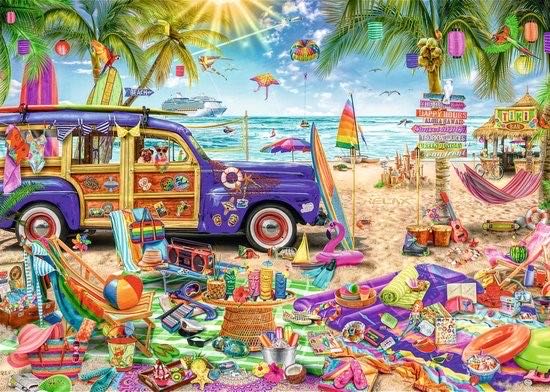 Tropical Holidays - Trefl puzzle collectible [Barcode 5900511271096] - Main Image 2