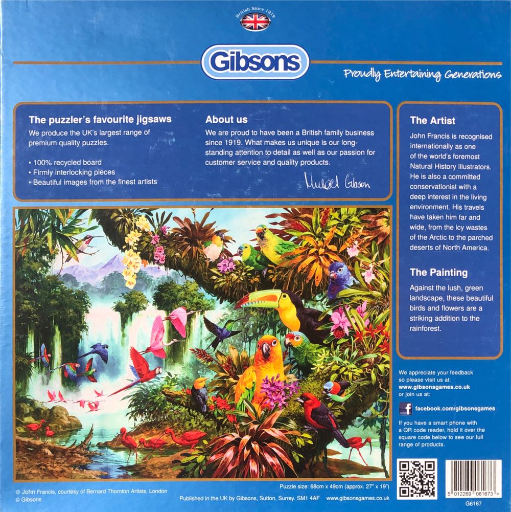 Exotic Friends - Gibsons puzzle collectible [Barcode 5012269061673] - Main Image 3