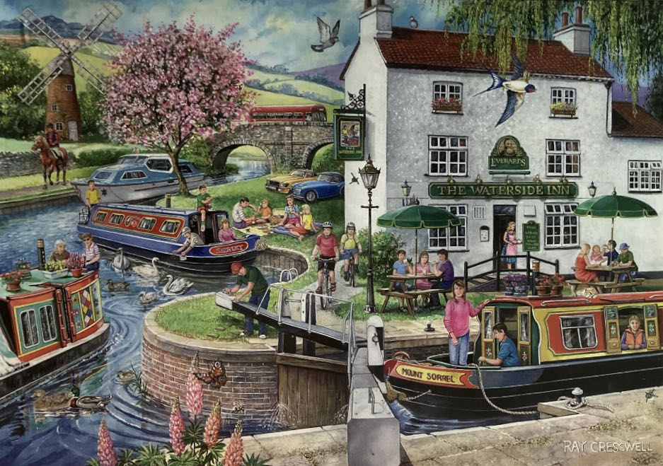 By The Canal (No 6)  - House of Puzzles Ltd HOP, The puzzle collectible [Barcode 5060002003176] - Main Image 2