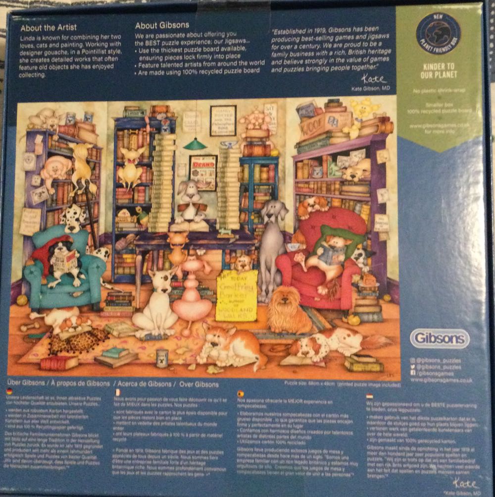 Barks Books - Gibsons puzzle collectible [Barcode 5012269062731] - Main Image 2