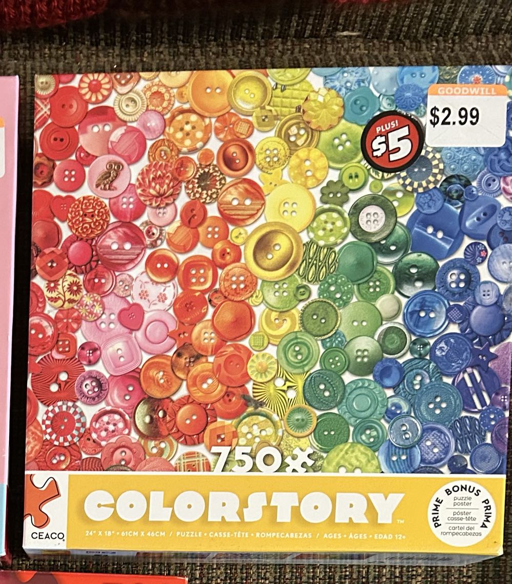 Colorstory : Rainbow Buttons - Ceaco puzzle collectible [Barcode 021081291842] - Main Image 3