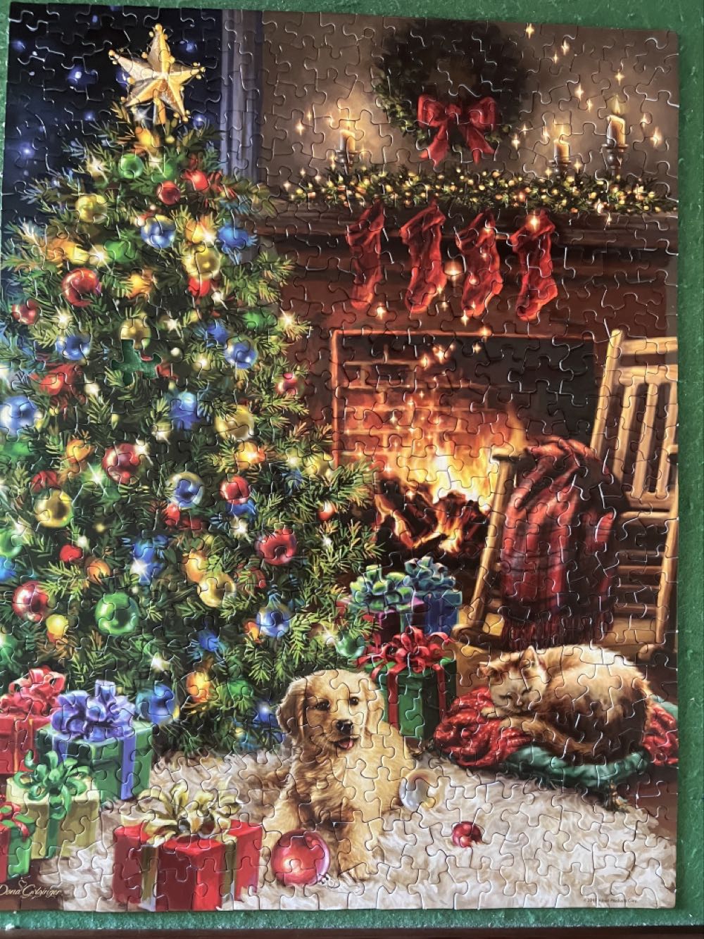 Christmas Morning - Springbok puzzle collectible [Barcode 091683015849] - Main Image 2